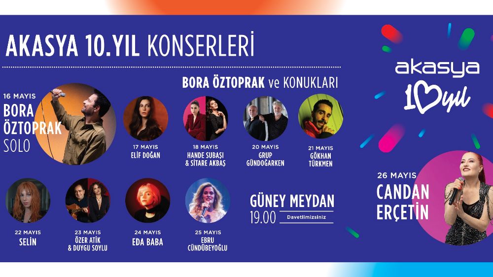 Türk Pop Müziğinin Ünlü İsimleri, Akasyanın 10Uncu Yılı İçin Sahnede